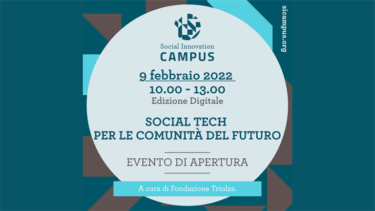 Il 9 febbraio l’evento di apertura del Social Innovation Campus 2022