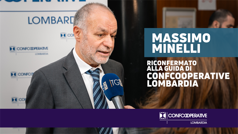 Massimo Minelli riconfermato alla guida di Confcooperative Lombardia